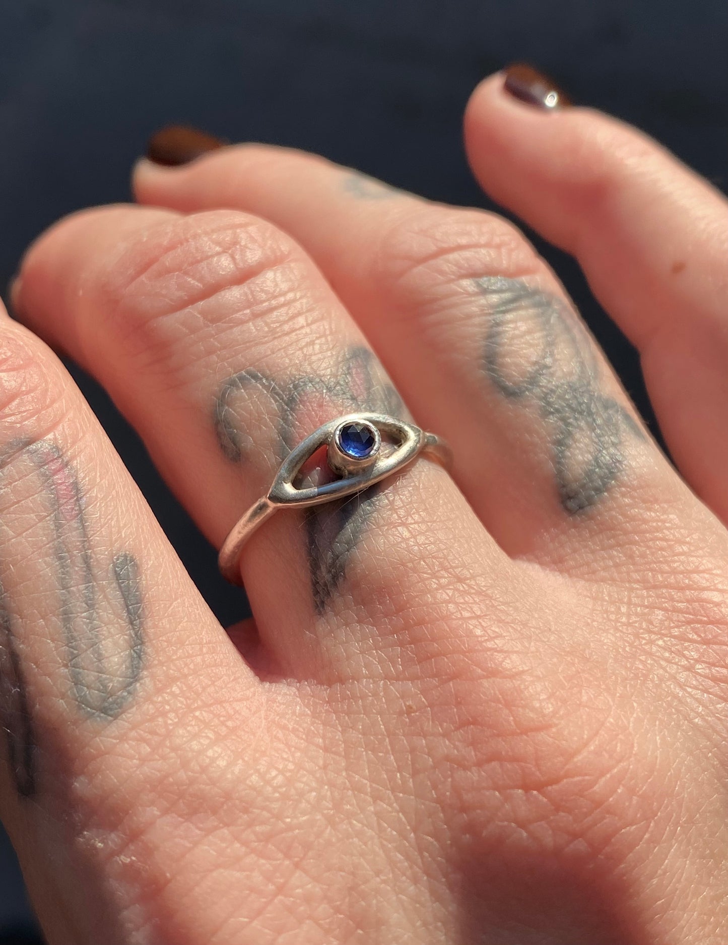 Sapphire Eye Ring