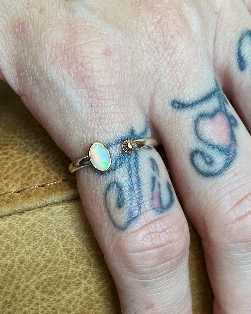 Opal Star Ring